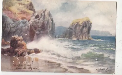 BF32003 th lion rock kynance cove UK front/back image