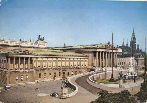 B31882 Wien Parlament im Hintergrund das Rathaus Österreich