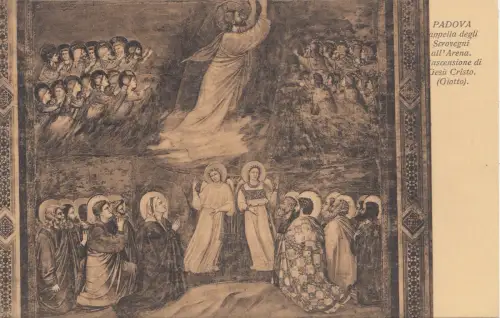 BF18191 gitto chapella degli scrovegni all arena painting art front/back image