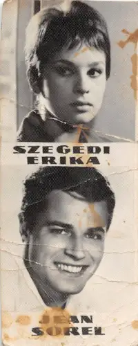 BC43292 Szegedi Erika Jean Sorel Schauspieler Schauspieler vrais Foto Echtfoto 9x3,5cm