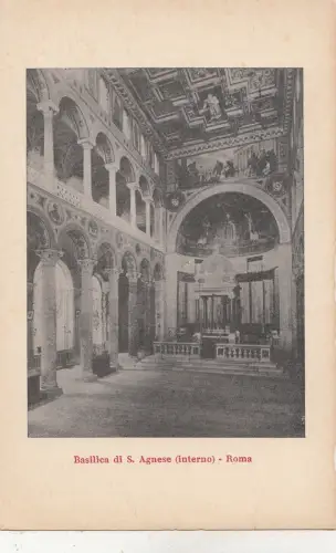 BF32415 basilica di s agnese interno roma italy front/back image