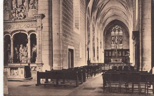 BF16279 la chapelle de la abbaye st pierre de solesmes france front/back image