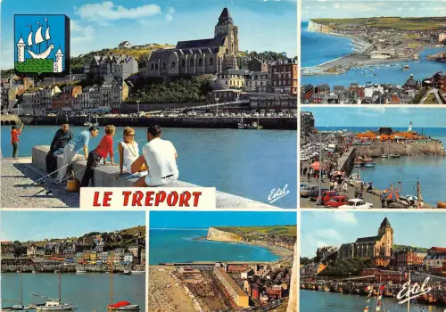 BR836 France Le Treport Mers multi vues