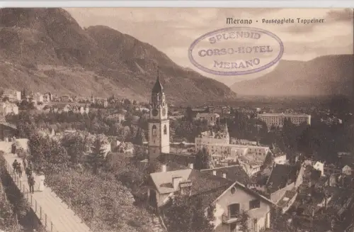 B79646 merano passegiata tappenier italy front/back image