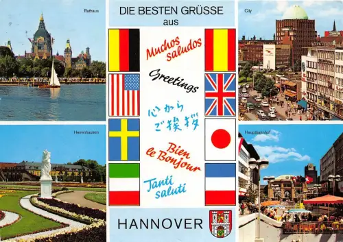 BG10338 die besten grusse aus hannover car voiture multi views germany