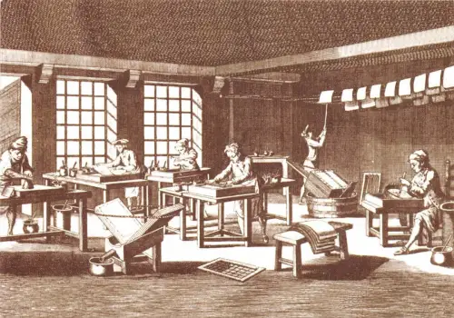 B22313 Metiers Tipografie Marmeratelier Encyclopdie Diderot