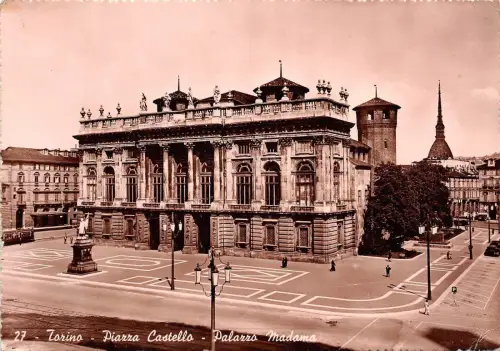 B44446 Torino Piazza Castello Palazzo Madama Italien