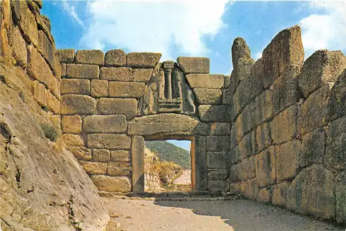BG12178 Mykene Löwentor Griechenland