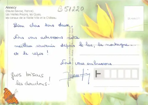 B51220 Annecy Boote Bateaux Multi Vues Frankreich