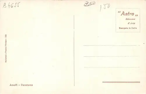 B4655 Italien Amalfi Panorama Front/Back Scan