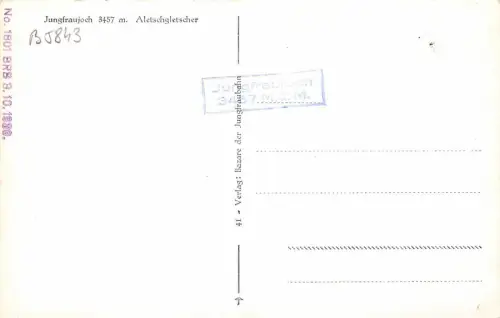 B5843 Jungfraujoch Aletschgletscher