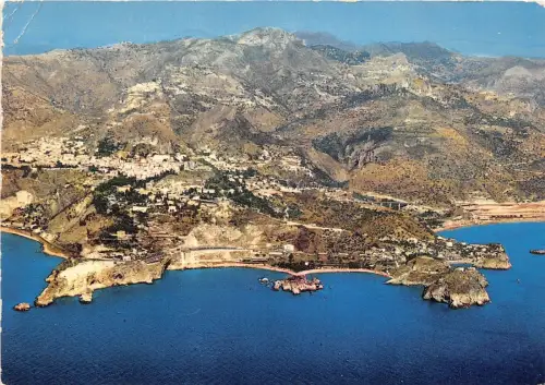 B68960 Veduta aerea Taormina italy