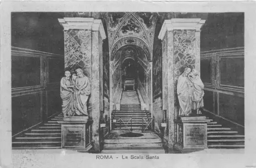 BF34677 roma la scala santa italy front/back scan