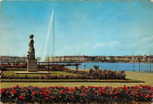 B84116 geneve la statue de la brise schweiz