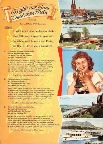 BG12527 Frauen Schiffsbateaux Typen deutschen rhein germany