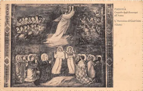B6882 Arts Peintures Padova Cappella degli Scrovegai Ascensione di Gesu Cristo