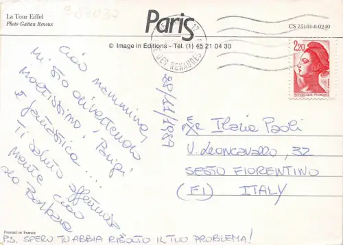 B83037 la tour eiffel paris frankreich