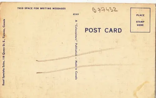 B77432 osgoode hall toronto canada scan front/back image