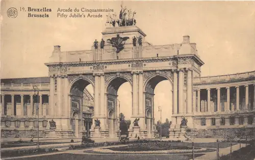 B4045 Belgien Bruxelles Arcade du Cinquantenaire Front/Back Scan