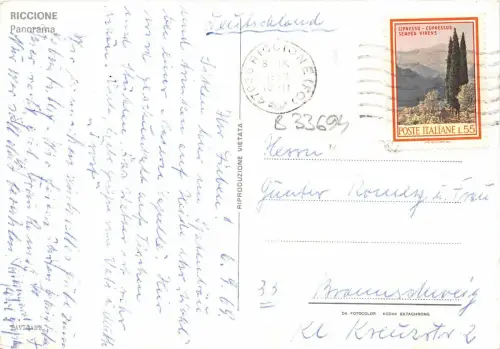 B33694 Riccione Panorama Italien