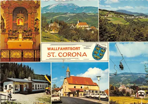 B68530 Österreich Wallfahrtsort St Corona Autobus Multiviews