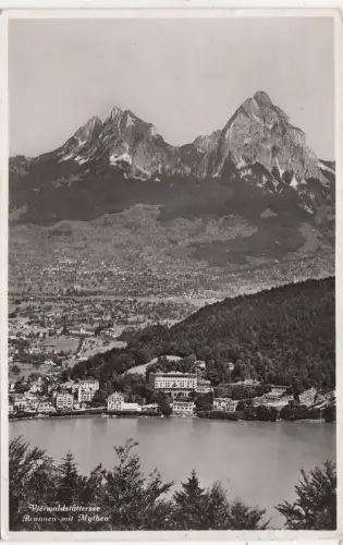 BF31996 vierwaldstattersee brunnen und die mythen switzerland front/back image
