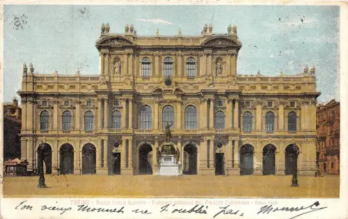 Br35328 Torino Piazza Carlo Alberto Palazzo Carignano Italien