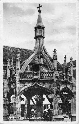 uk19968 Geflügelkreuz Salisbury Echtfoto UK