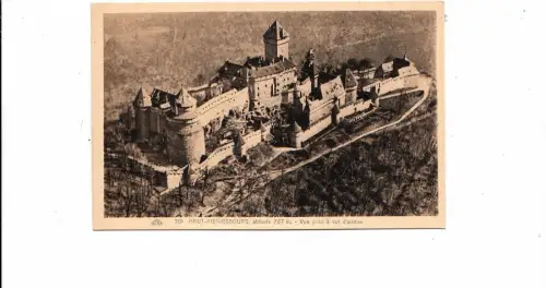 BF16904 haut koenigsburg vue prise a vol d oiseau france front/back image