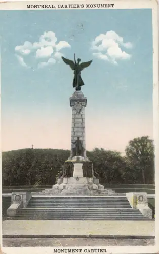 B77454 cartier s monument montreal canada scan front/back image