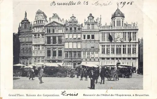 Lot 53 bruxelles brussels belgien hotel de l esperance grand place kutsche