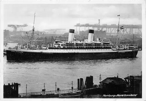 Lot 53 Hamburg Schiff Monte Sarmiento Germany Paquebot Liner Cruise