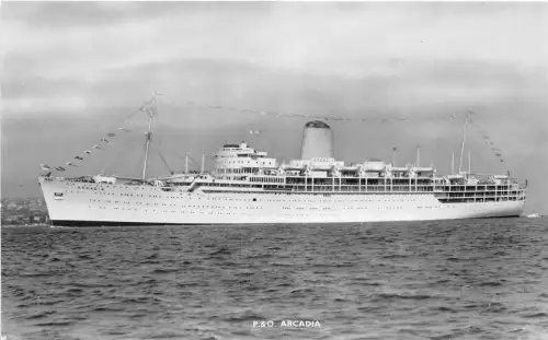 Lot 50 UK Ship Real Photo Po Arcadia Paquebot Liner