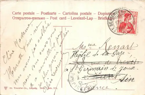 Lot 71 Schweiz Beatenberg Litho Panorama