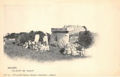 Lot 60 spain talayot de teleti mahon litho