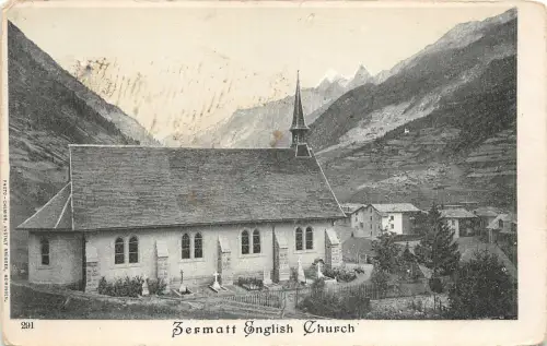 Lot 47 zermatt englische Kirche Schweiz