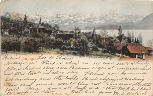 Lot 46 hilterfingen schweiz litho