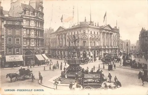 uk38291 piccadilly circus london real photo uk lot 16 uk