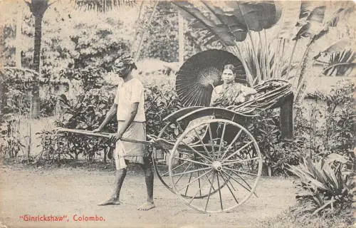 Lot 32 Ginrickshow Colombo Sri Lanka Ceylon Typen Folklore