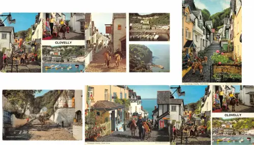 lot4 lot 16 ppc uk clovelly donkey all pre 1980