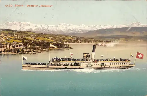 Lot 79 Zürich Schweiz Dampfschiff Schiff Helvetia