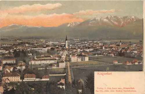 Lot 81 Klagenfurt Österreich Kärnten Litho nach Ploiesti geschickt