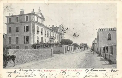 Lot 81 Bordighera Italien Hotel D Angleterre Esel nach Ploiesti geschickt