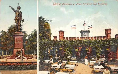 Lot 82 Deutschland Gorlitz Blockhaus und Prinz Friedrich Karl Denkmal Restaurant