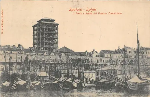 Lot 82 spalato spljet split croatia the port under constructionDiokletianpalast