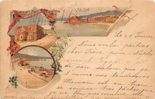 Lot 81 messina italien litho marina carridi nach Ploiesti geschickt