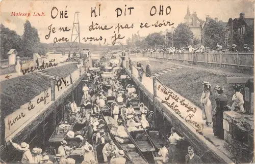 uk38169 molesey lock real photo uk lot 15 uk