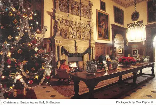 uk34051 christmas at burton agnes hall bridlington uk