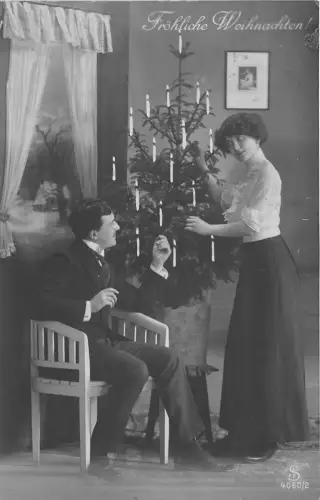 BG8333 Paar Baumkerze weihnachten weihnachtsgrüße germany