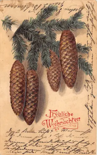 BG8324 Tannenzweig geprägt weihnachten weihnachtsgrüße germany